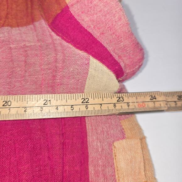 Isabella Sinclair Womens Large Top patchwork Plaid Colorful Boho Chic Casual - Picture 9 of 10